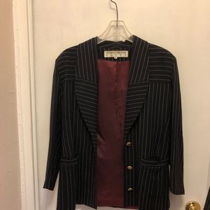 Vintage Noviello Bloom Blue Suit Set, size 6